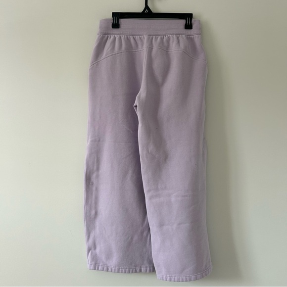 Lululemon Scuba Mid Rise Wide Leg Fleece Pants Lilac Ether Lavender M - Picture 3 of 11